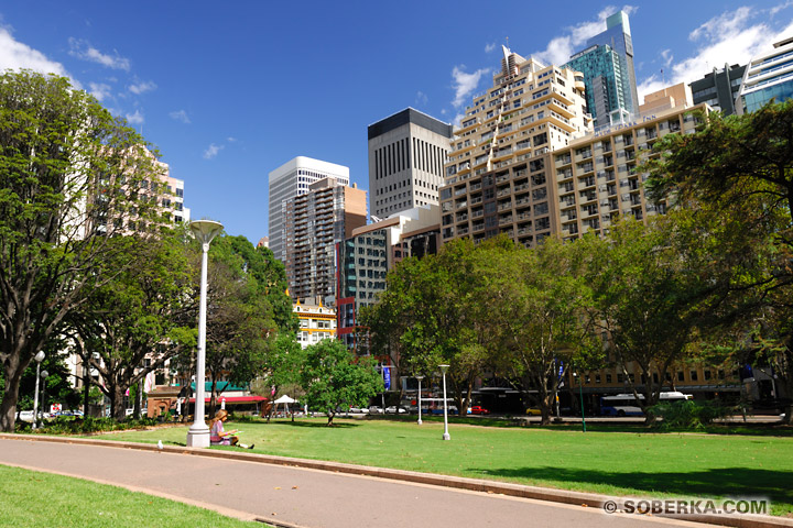 Promenade dans Hype Park à Sydney