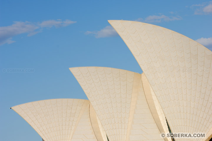 Toit de l'opéra de Sydney à Sydney