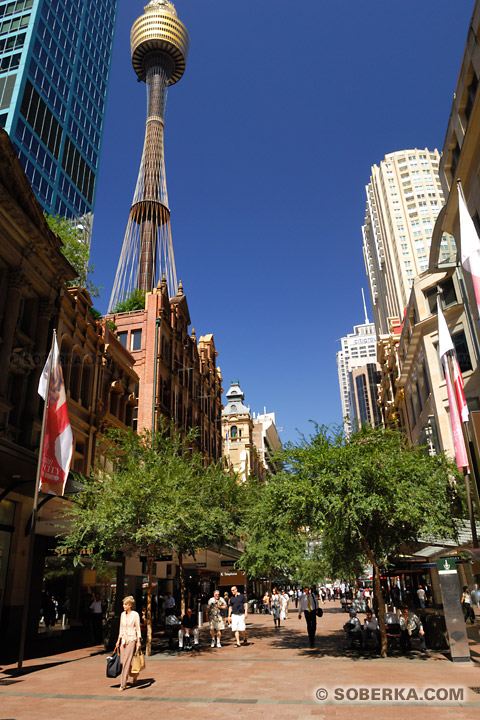 Pitt Street rue pietonne de Sydney à Sydney